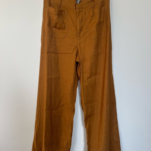 Anthropologie Maeve The Colette Cropped Wide Leg Pants 28 - Picture 11 of 15